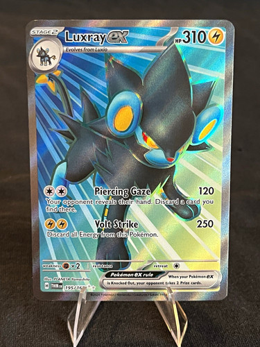 Luxray ex 195/167 SV06 Twilight Masquerade Ultra Rare Full Art Holo NM Condition