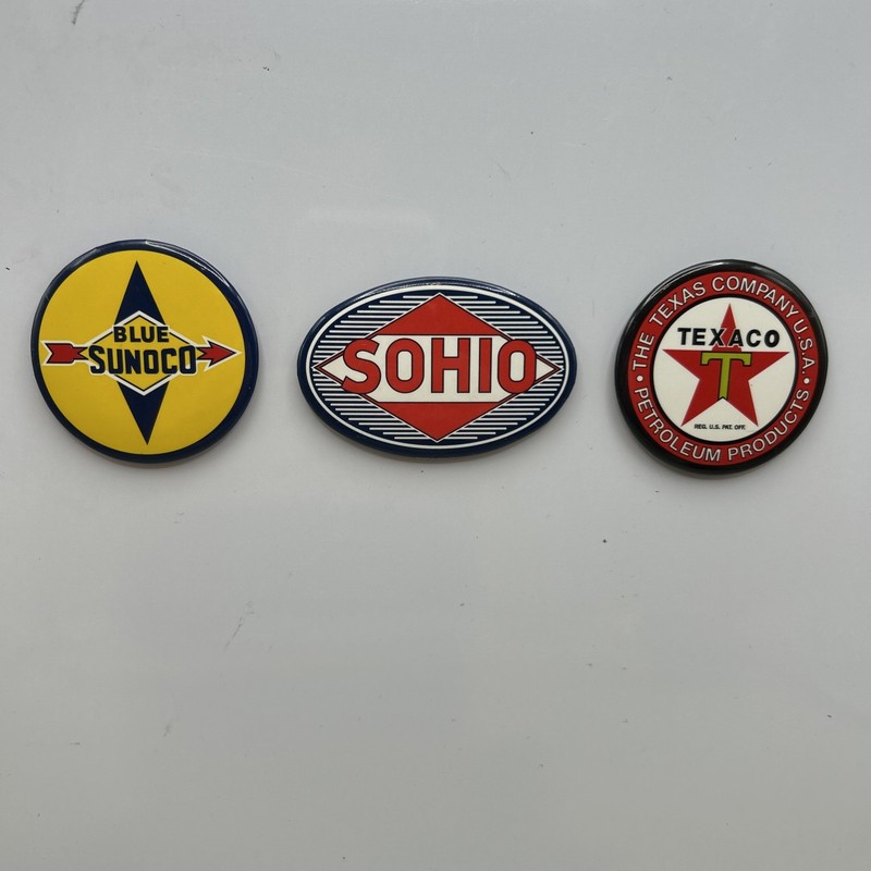 3  Magnets Toolbox Gas Station Vtg Decore Uniform Antique Sign Collectible Decal