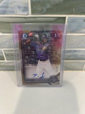 JUAN GUERRERO ~  2022 Bowman Chrome GOLD REFRACTOR AUTO /50 ~ Rockies