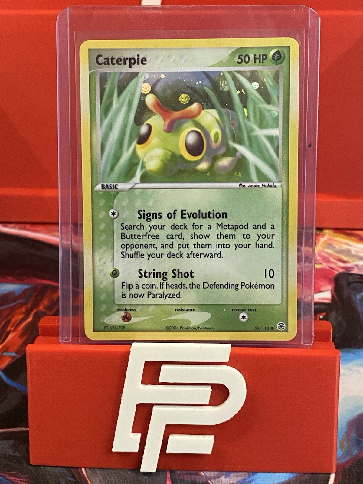 2004 Caterpie FireRed & LeafGreen Reverse Holo Pokémon Card (NM-Mint) 56/112