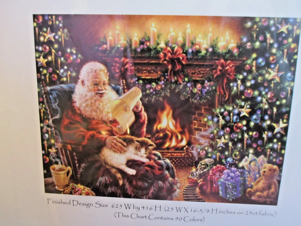 Heaven And Earth Designs Cross Stitch Santa Pattern - Christmas Dreams - Image 2 of 2