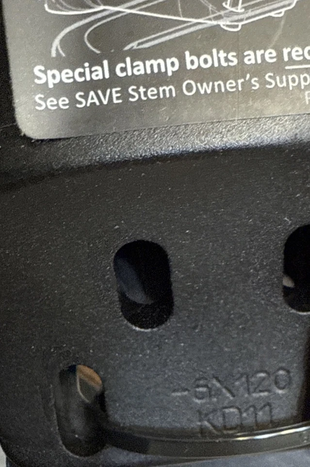 Cannondale HollowGram SAVE Stem for SystemBar -6 Deg 120mm CP2000U1012 [spu] - Image 2 of 4