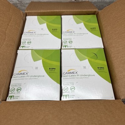 Non-Latex PI Underglove Surgical Glove Gammex *1 CASE* Size: 6 *See Date*4-24*