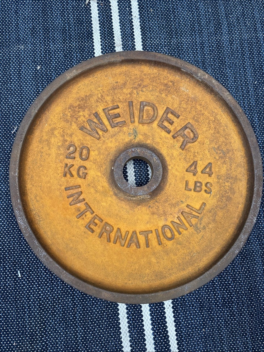 Vintage Weider 20KG International Weight Plate 2” Hole - 44LB | eBay