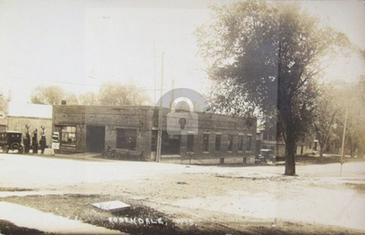 #ad #ad Rosendale WI Wisconsin Gas Station Buildings RPPC Photo Postcard COPY $4.95