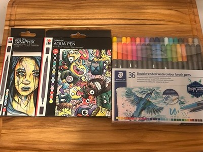 Watercolor Felt Tip Marker Pens Bundle