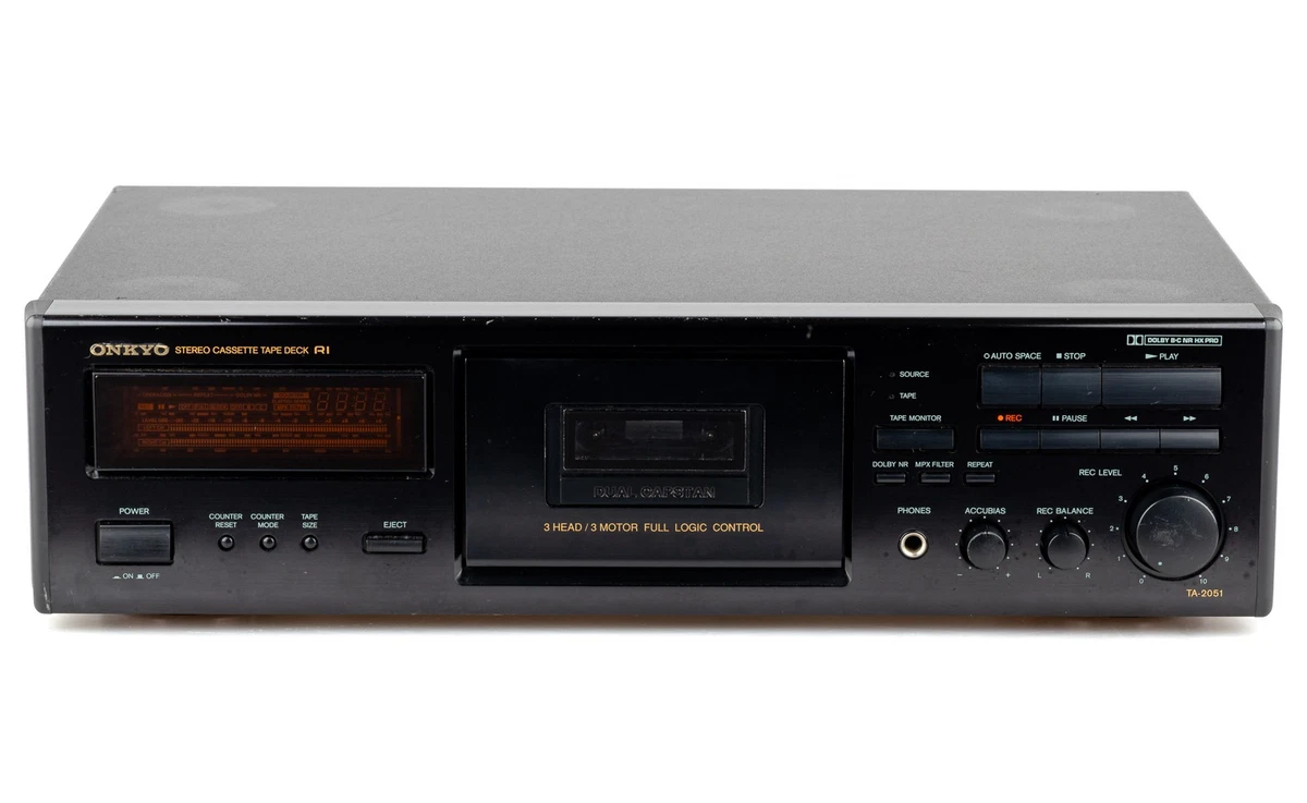 Lecteur De Cassettes Onkyo TA-2130 – Vintage, état Fonctionnel, Noir