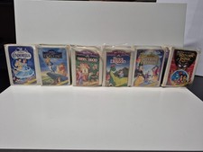Walt Disney Masterpiece Collection Mini VHS McDonald's Lot With Figures Covers