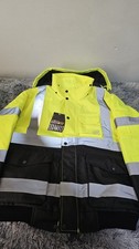 L/G Work King Men's Class 3 High-Visibility Bomber Jacket with Reflective New