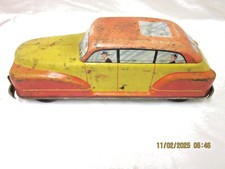 VINTAGE 1940's WOLVERINE 13" TIN TOY TAXI RESTORE, PARTS, DISPLAY ASIS