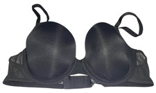 Shiny Black Bra with net sides. 38C. Underwired. Lightly Padded. BNWT. George