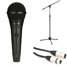 Shure PGA58 Cardioid Dynamic Vocal Microphone with Stand and Cable
