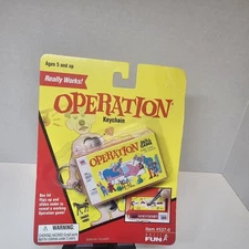New & Sealed  Operation Mini Game Keychain 1998 Hasbro, Basic Fun NOS
