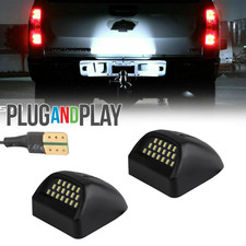 Full White Led License Plate Light For Silverado Gmc Sierra 1500 2500 3500 99-13