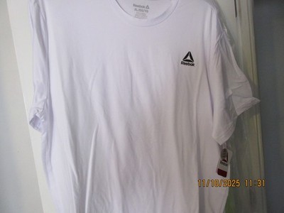 Reebok Men's  Delta Core T-Shirt-  Stark White 3XL  Moisture Wicking (BKT))