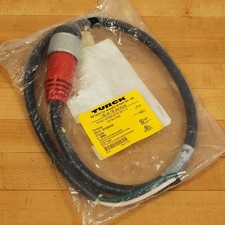 Turck GSDA 30-1M/S1055/S4000 Power Cable D size 3 Pin Male to Bare Wire 1 Meter.