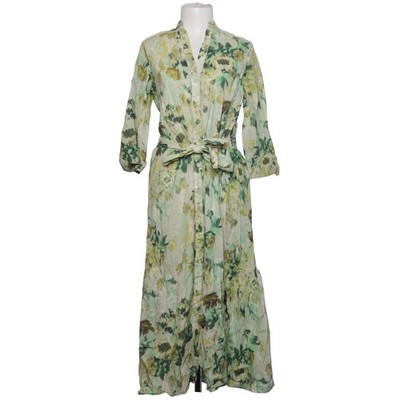 Zara, Blusenkleid, Größe: S, Grün/Gelb/Mehrfarbig, Blumen, Damen #sAQ