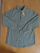 DOCKERS Mens Medium Green Check THE EASY CARE SHIRT New NWT