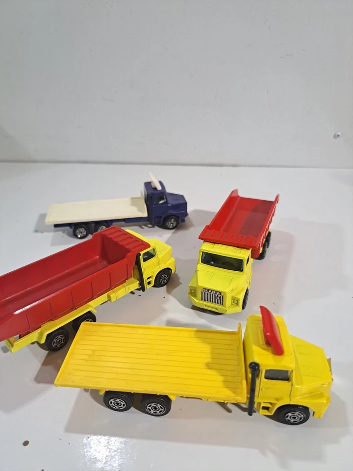 4 Corgi Minor Die Cast Scania LT145 Trucks (Dump Trucks Flat Beds) - Image 4 of 4