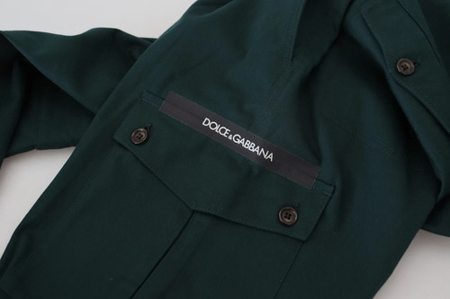 DOLCE & GABBANA Jeans Green Cargo Cotton Stretch Mens IT44 / W30 / XS RRP 900usd