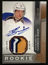 2012-13 Upper Deck The Cup #132 Jaden Schwartz Rookie Patch Auto /99  ERROR /80