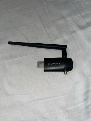 802.11AC Dual-Band USB 3.0 Wi-Fi Adapter with Antenna Black for PC