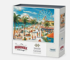 Puzzle 1000 Pieces Seaside Carnival Boardwalk by Rachel B. 2024 Bonus Poster