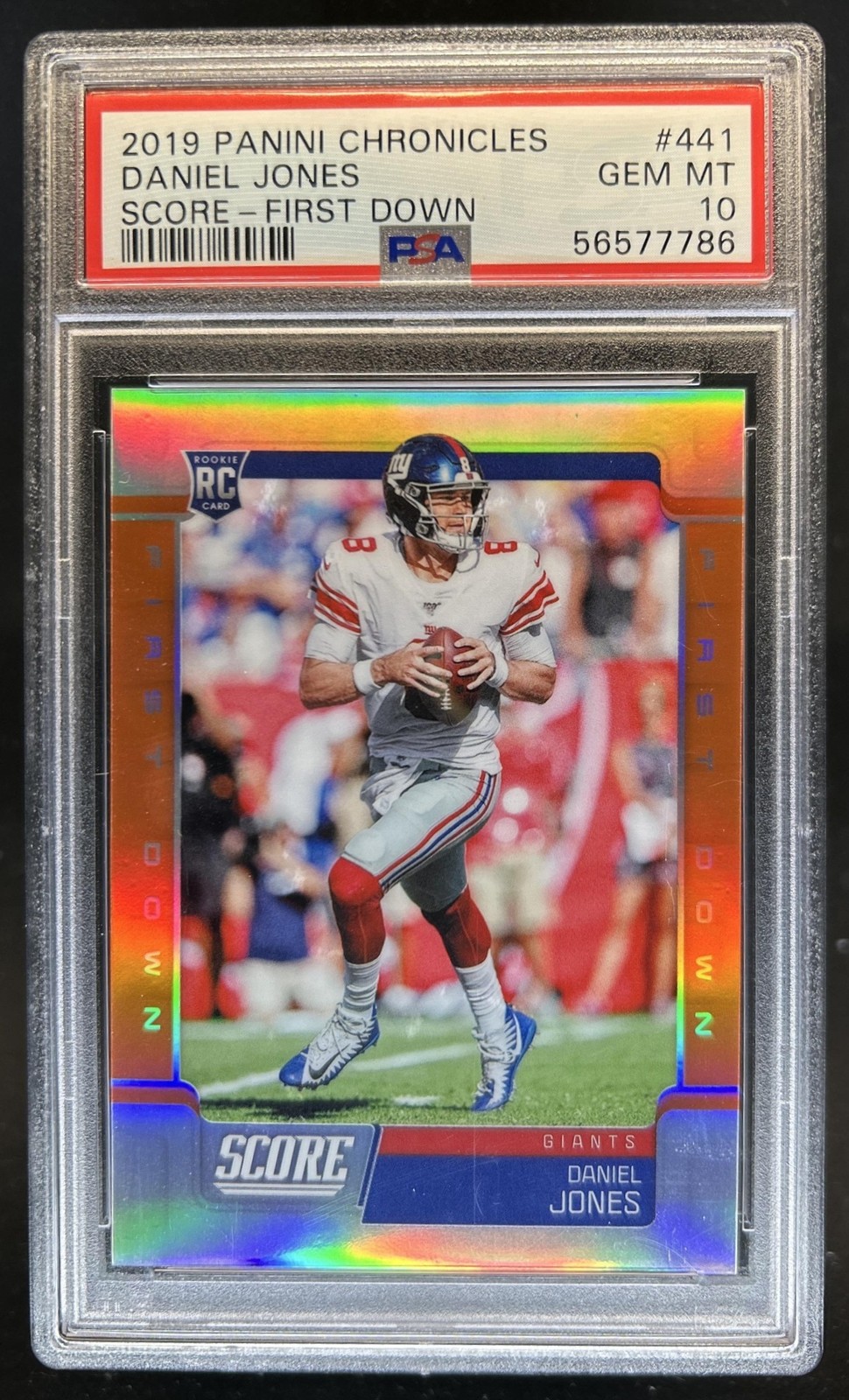 Daniel Jones Panini Chronicles Score Update Rookies #441 First Down