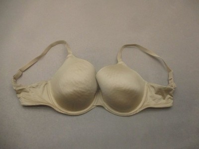 34DD Auden Womens Beige Lined Underwired Back Closure Demi Bra 10R