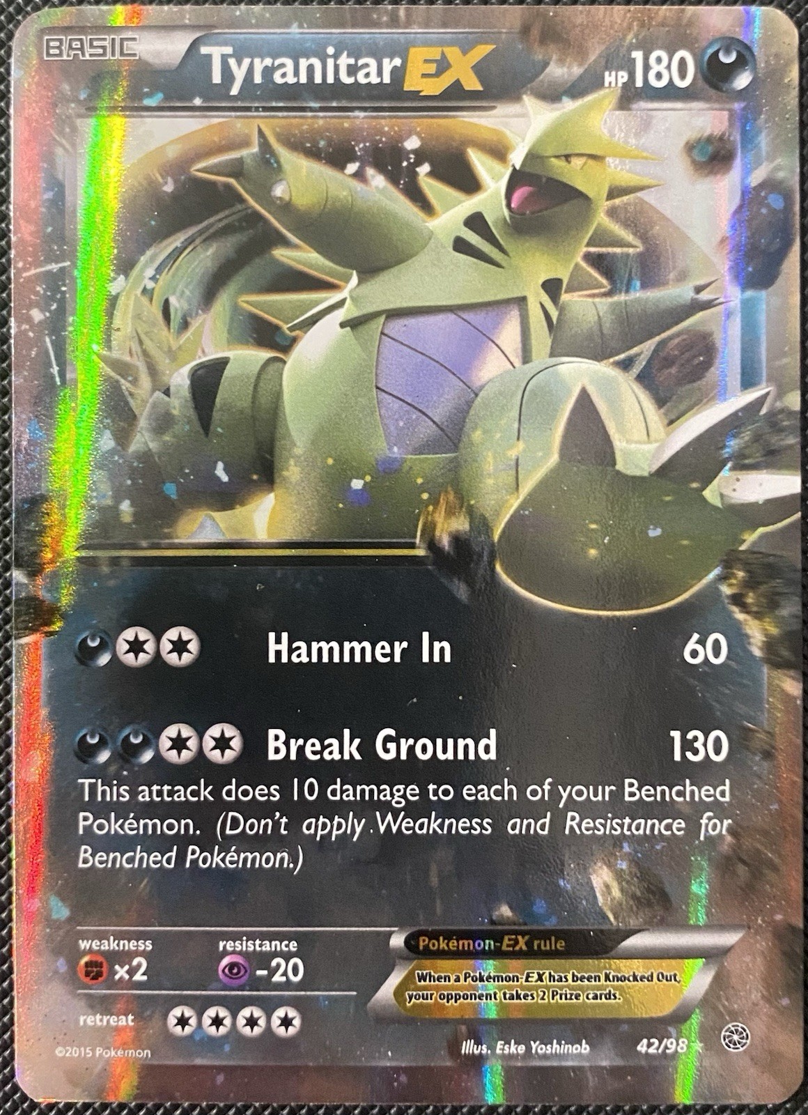 Tyranitar EX 42/98 XY - Ancient Origins Holo - Pokémon Card