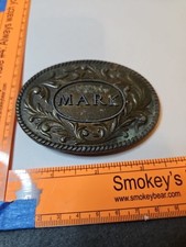 Oden Belt Buckle "Mark" Made in USA Brass Tone