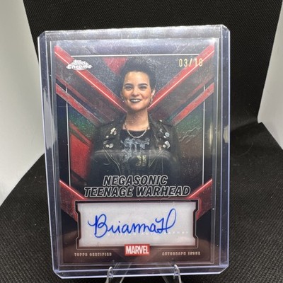 Topps Chrome Deadpool Black Negasonic Teenage Warhead Autograph 3/10