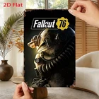 Vintage Wall Tin Metal Signs Home Décor Fallout 76 Game Character, Wasteland Sce