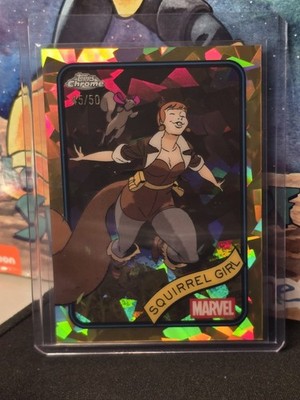 2025 Marvel Topps chrome Sapphire Squirrel Girl Yellow /50
