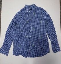 Vineyard Vines blue gingham button-down shirt