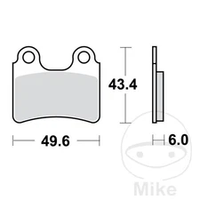 38042-SINTERED BRAKE PADS RSI ALTN: 7323264 compatible with SHERCO TRIA