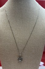 Vintage 925 Sterling Silver Sea Turtle Pendant Necklace