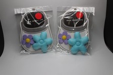 Lot Of 2 Flowers Croc Charms Cute Shoe for Girls, Women Teens