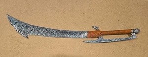 HTF 40” ORC SCIMITAR SWORD LARP WEAPON Lord Of The Rings GOBLIN ARMOR 2004