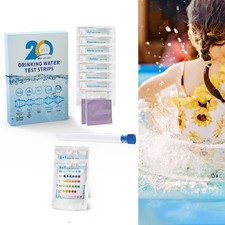 Kit de test d'eau potable 20 en 1 facile à utiliser à la maison avec instructi