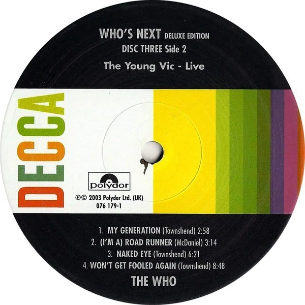 The Who : Who's Next Deluxe Edition Triple Vinyl 3LP remastered 2003 - Image 4 of 4