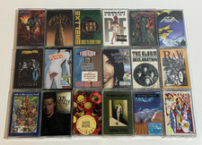 SEALED Cassette Lot Heavy Metal Hard Alt Classic Prog Rock Dio Queensryche XTC