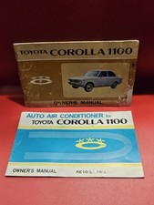 1969 69 Toyota Corolla 1100 Owners Manuals Users Guide 1969 69 Toyota Corolla 1100 Owners Manuals Users Guide