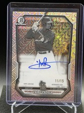 Yairo Padilla 2026 Bowman Chrome Mega Black & White Mojo Auto #11/15 - Cardinals