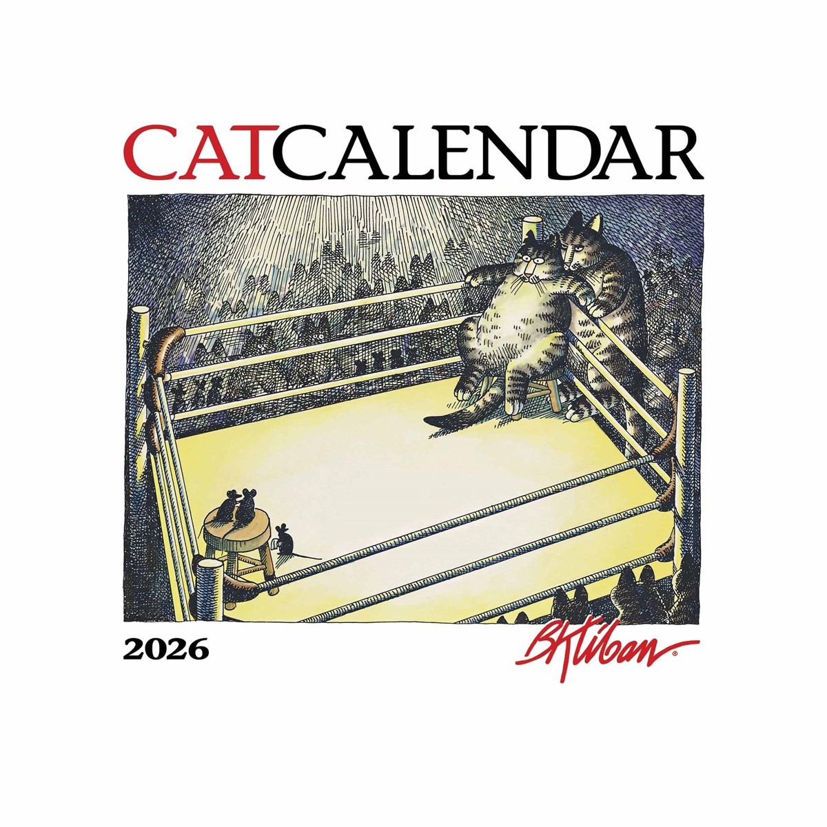 B Kliban, Cat Mini Calendar 2026, Wall Calendars, Month To View, Humour, Gift