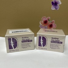 2 Pack Soothing Pain Relief Massage Gel-1.76 oz Each-Sealed
