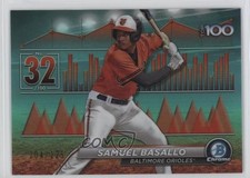 2024 Bowman Scouts Top 100 Aqua Refractor 104/125 Samuel Basallo #BTP-32 10pa