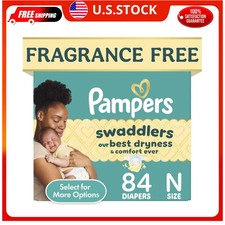 Pampers Swaddlers Fragrance Free Baby Diapers Size Newborn 84 Count