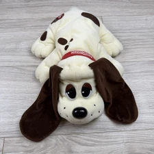 Vintage 1998 Pound Puppy Large  White w/brown Spots