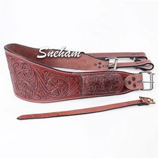 Handmade Cinch Western Horse Rear Flank Back Saddle Cinch with Billet Girth